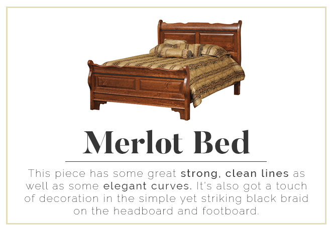 Merlot Bed - Strong lines and elegant curves
