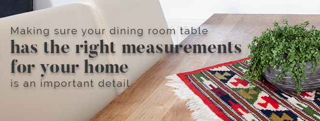 dining room table measurements