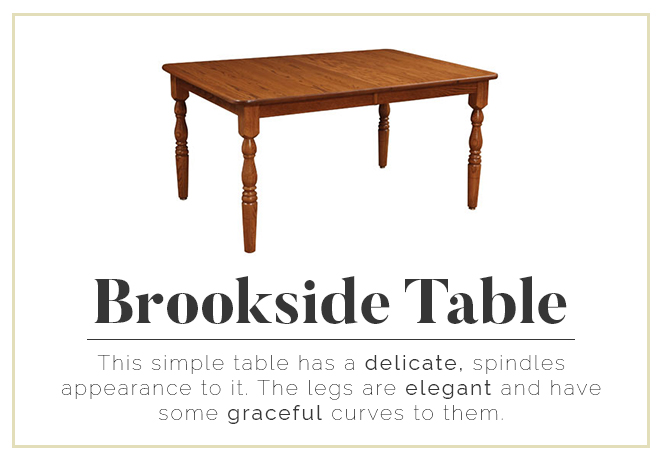 Brookside Table - delicate, elegant, and graceful