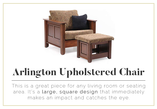 Arlington Upholstered Chair - large, square design