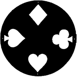 Spade, Diamond, Clover, and Heart Logo 