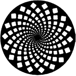 Circle with Spiral of Squares Inside 