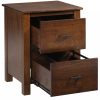 Wooden Nightstand With Two Drawers