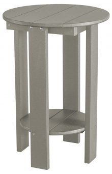 Grey Wooden Outdoor Side Table