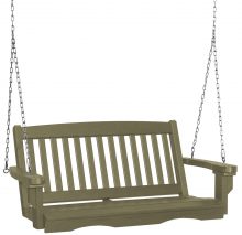 Two Person Hanging Wooden Porch Swing