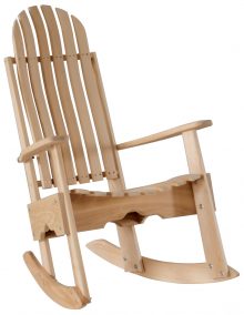 Light Brown Wooden Rocking Chair