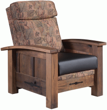 Dark Brown Wooden Chair with Padded Cushions