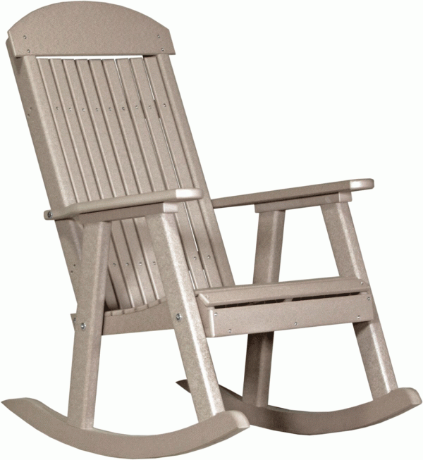 Grey Wooden Rocking Chair
