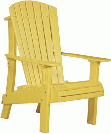 Yellow Wooden Beach Chair