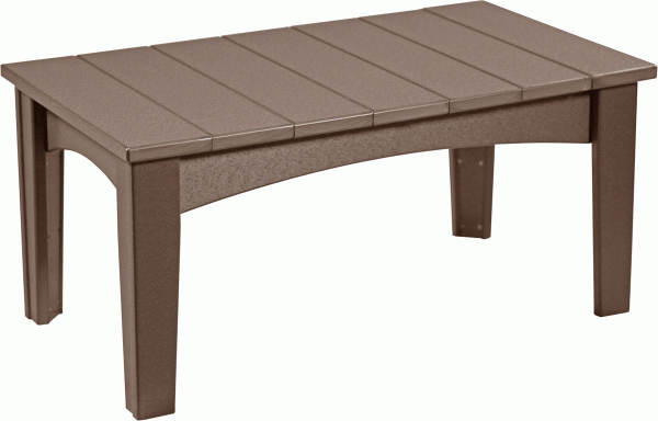 long brown bench with no back