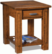 Wooden open end table