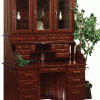Desk with drawers and hutch