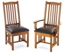 Light wooden kitchen chair with cushion