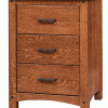 Wooden nightstand with drawers