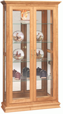 Amish Double Door Picture Frame Curio