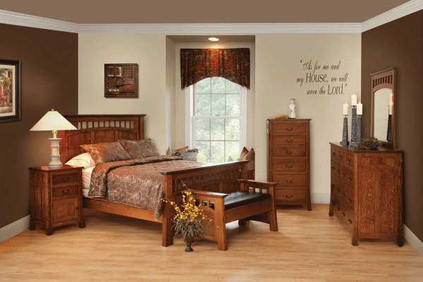 Bridgeport mission bedroom set