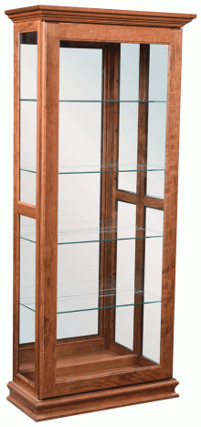 Amish Sliding Door Picture Frame Curio