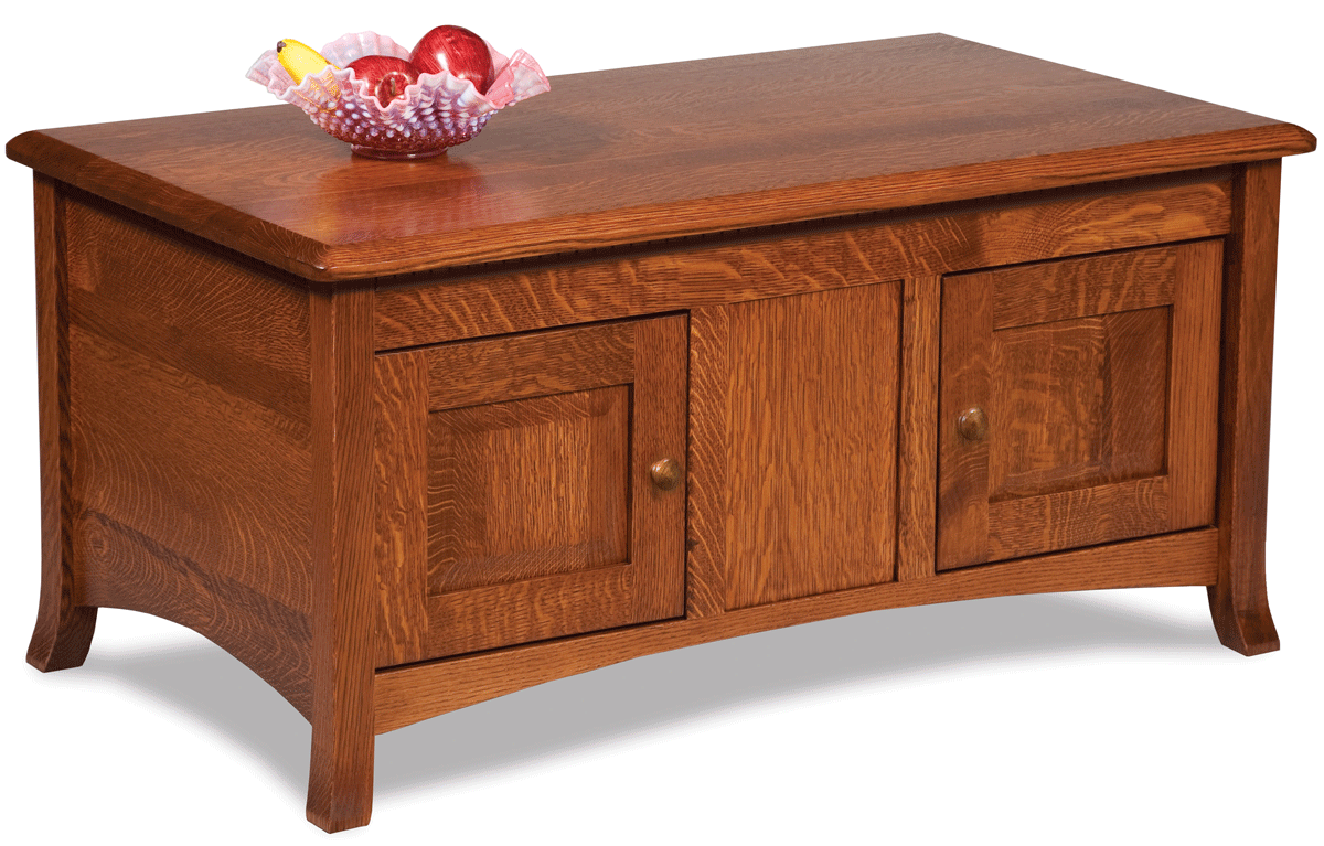 1482 Wooden enclosed coffee table