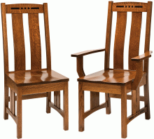 Tall back wooden dining room chairs