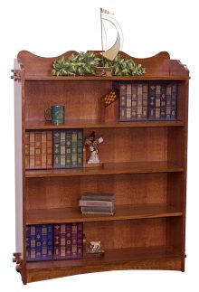 Amish Village Library Small Bookcase