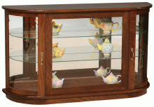 Amish Large Console with Rounded Sides