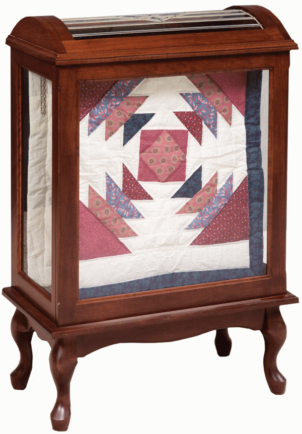 Wooden Quilt Display case