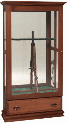 Glass gun cabinet