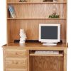 small desk with hutch top