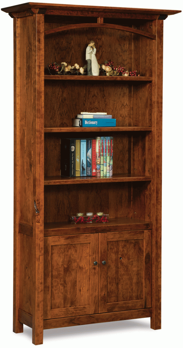 Modesto Mission Bookcase with Doors
