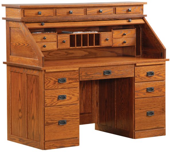 Mission Deluxe Roll Top Desk