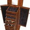 Mill Shaker Winged Jewelry Armoire Drawers