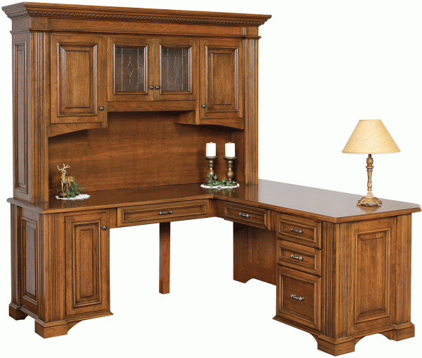 Tremont Corner Desk and Hutch Top
