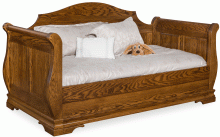 BEDROOM: Sleigh Day Bed in Hickory