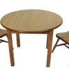 Child's Round Table Set in Oak