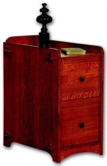 Amish Village File Cabinet