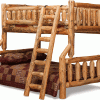 Rustic Spindle Twin/Full Bunk Bed