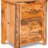Rustic Slab 3-Drawer Nightstand