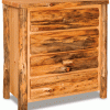 Rustic Wood Dresser with Four Drawers
