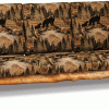 Rustic Couch With Black Bear Print Cushions