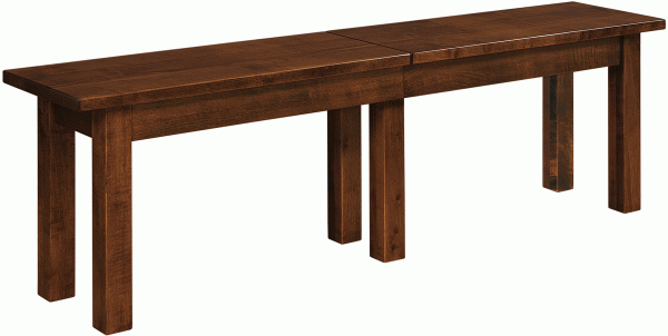 Wood Bench With Six Legs