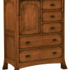 Wood Dresser With Side Cabinet