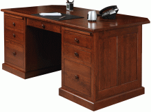 Wooden Desk With Storage