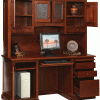 Wooden Desk With Opened Drawers