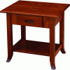 wooden square nightstand with drawer
