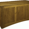 back panels of wooden desk