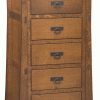 tall thin wooden dresser with drawers