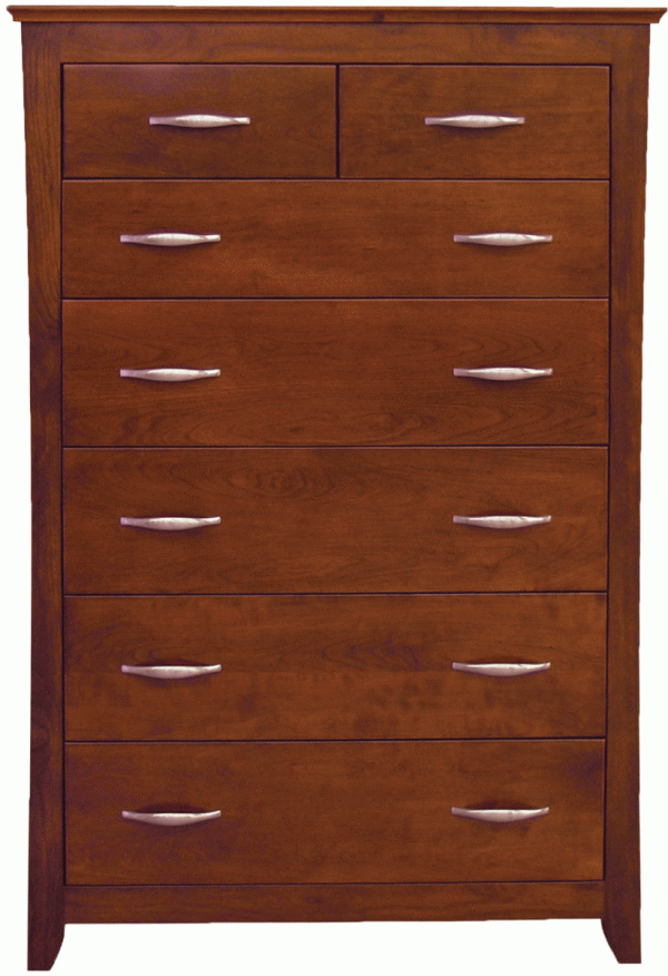 tall wooden dresser with wide handles
