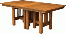 Amish Hartford Trestle Extendable Table