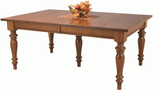 rectangle wooden dining table with round legs