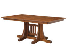 Amish Ridgecrest Double Pedestal Table